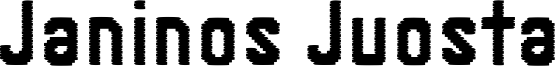 Janinos Juosta Font