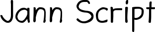 Jann Script Font