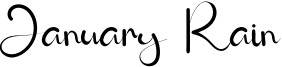 January Rain Font