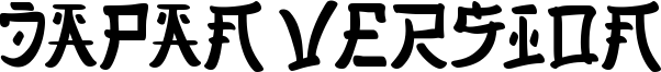 Japan Version Font
