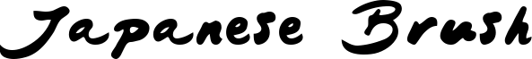 Japanese Brush Font