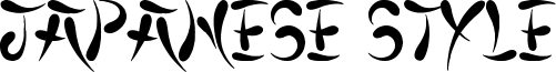 Japanese Style Font