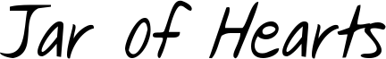 Jar of Hearts Font