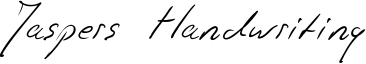 Jaspers Handwriting Font