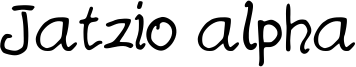 Jatzio alpha Font
