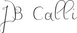JB Calli Font