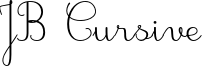 JB Cursive Font
