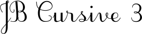 JB Cursive 3 Font