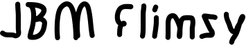 JBM Flimsy Font