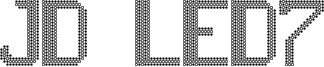 JD LED7 Font