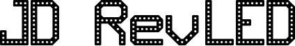 JD RevLED Font