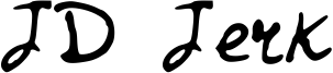 JD Jerk Font