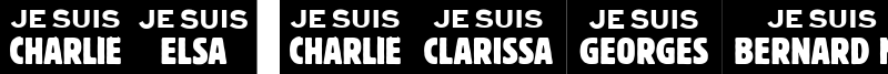 Je Suis Charlie Font