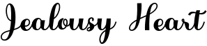 Jealousy Heart Font