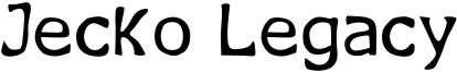 Jecko Legacy Font