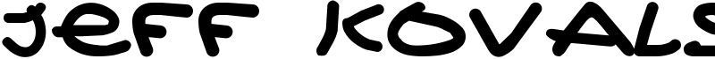 Jeff Kovalsky Font
