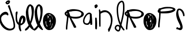 Jello Raindrops Font