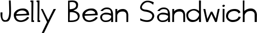 Jelly Bean Sandwich Font