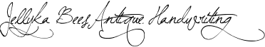 Jellyka BeesAntique Handwriting Font