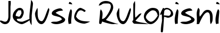 Jelusic Rukopisni Font