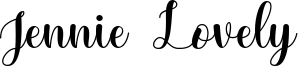 Jennie Lovely Font