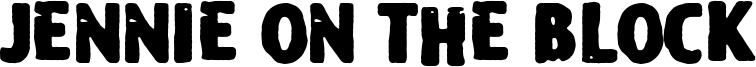 Jennie on the Block Font