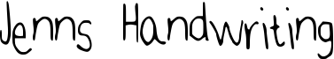 Jenns Handwriting Font
