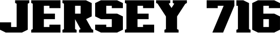 Jersey 716 Font
