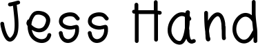 Jess Hand Font