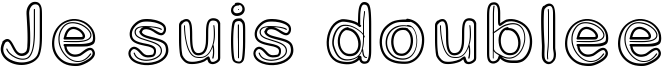 Je suis doublee Font