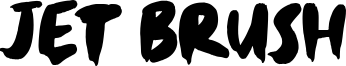 Jet Brush Font