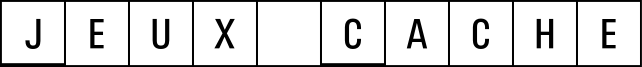 Jeux Cache Font