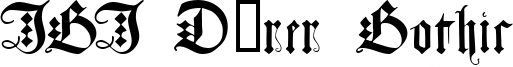 JGJ Dürer Gothic Font