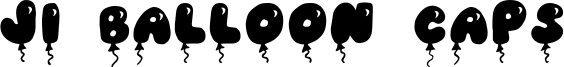 JI Balloon Caps Font