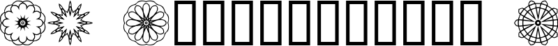 JI Kaleidoscope Bats Font