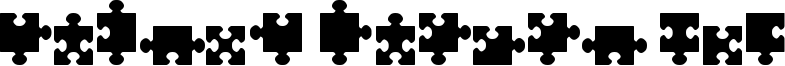 Jigsaw Pieces TFB Font
