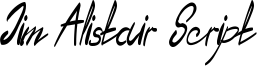 Jim Alistair Script Font