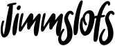 Jimmslofs Font