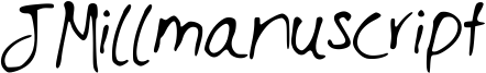 JMillmanuscript Font
