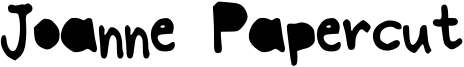 Joanne Papercut Font