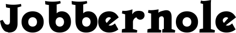 Jobbernole Font