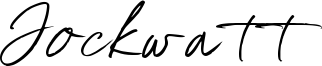 Jockwatt Font
