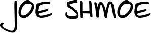 Joe Shmoe Font