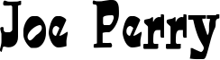 Joe Perry Font