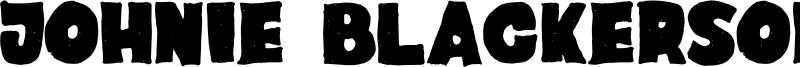 Johnie Blackerson Font
