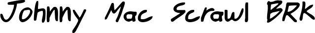 Johnny Mac Scrawl BRK Font