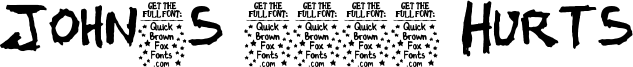 John's 1000 Hurts Font