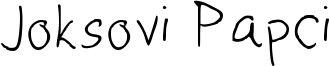 Joksovi Papci Font