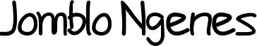Jomblo Ngenes Font