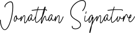 Jonathan Signature Font